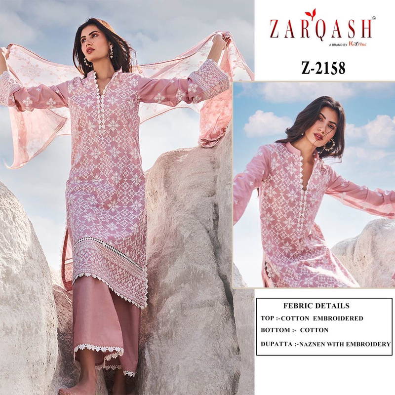 Zarqash Lawankari 24 Festive Wear Cotton Pakistani Salwar Kameez Collection